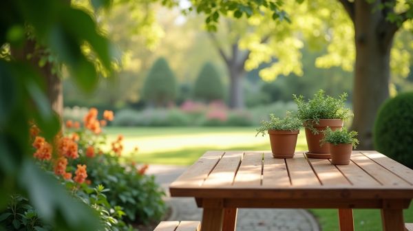 Une table jardin teck pour sublimer vos espaces extérieurs