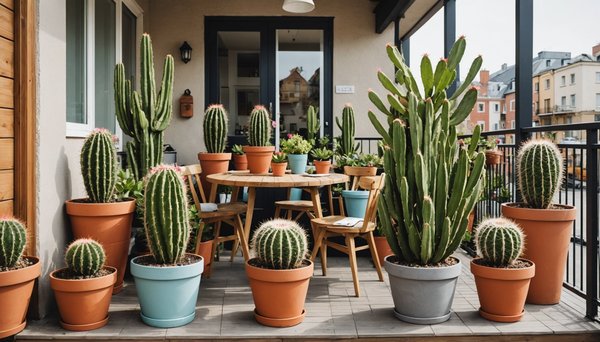 Guide Ultime pour Aménager un Éblouissant Jardin de Cactus en Pots sur Votre Balcon Ensoleillé